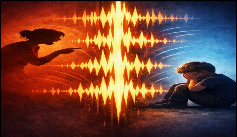 Soundwaves of yelling
